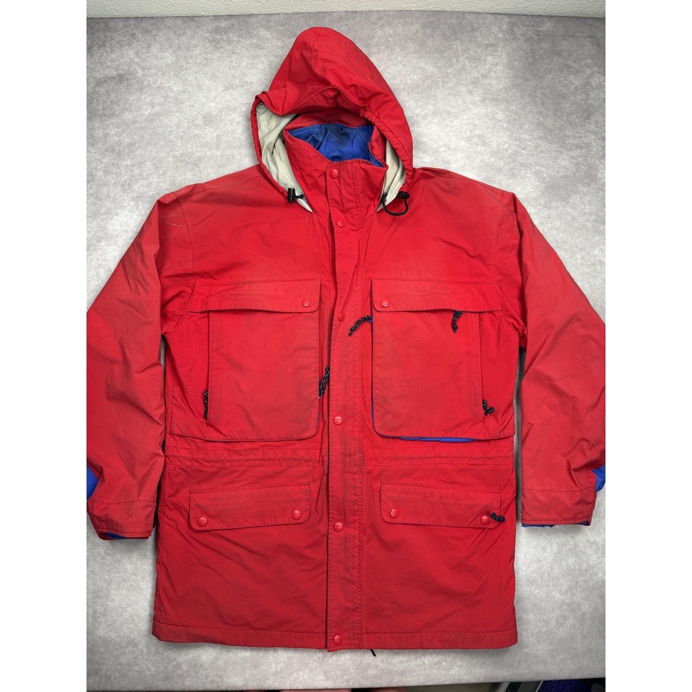 Vintage LL Bean Jacket Mens Large Tall‎ Gore Tex North Col Hooded Parka 90s